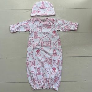 Baby Girl Beaufort Bonnet Gown Channing Chinoiserie